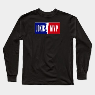 Nikola Jokic MVP Sombor Shuffle logo Long Sleeve T-Shirt